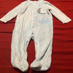 Blue with a slight grey onesie